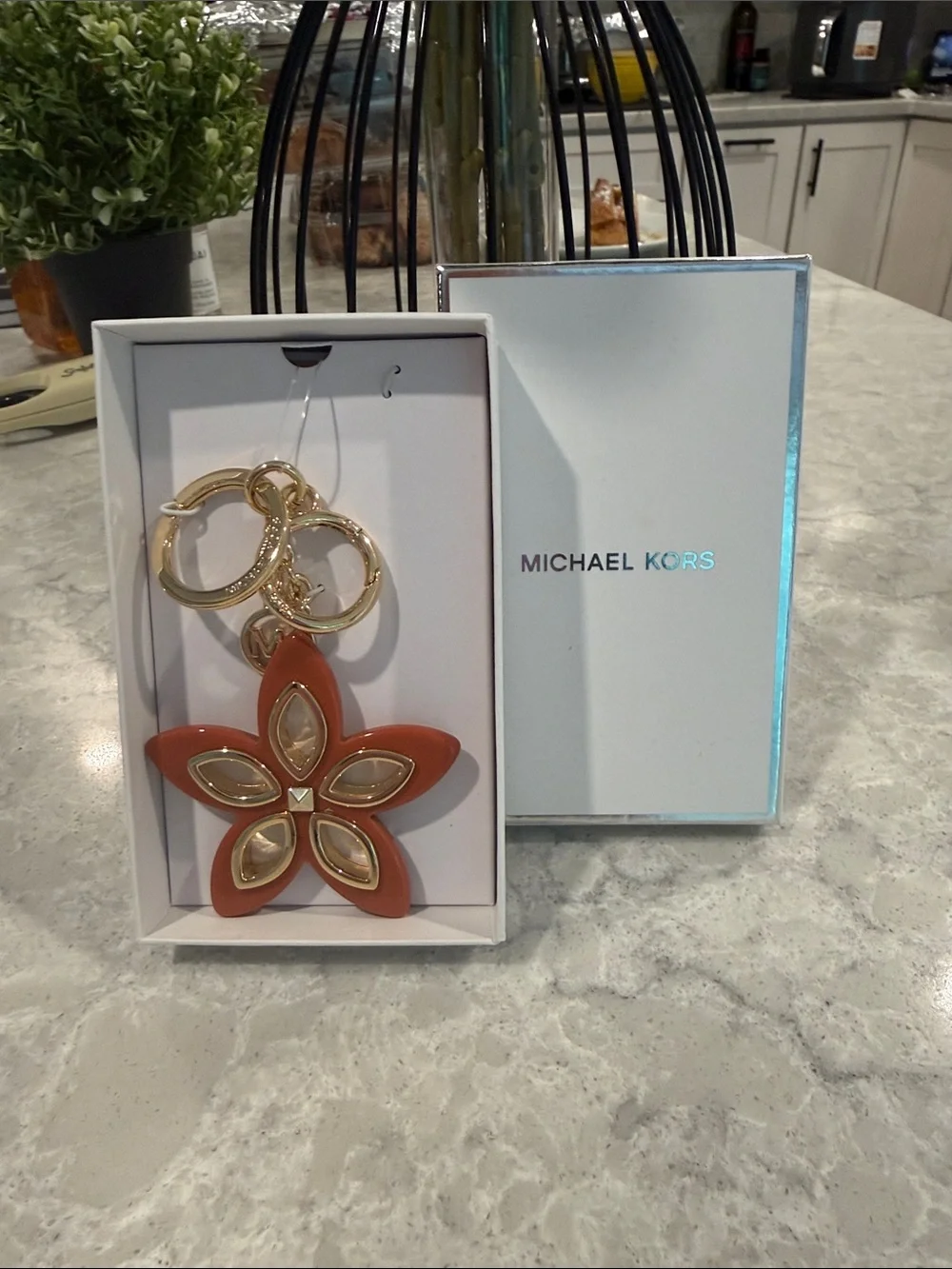 Michael Kors Flora Grommet keychain